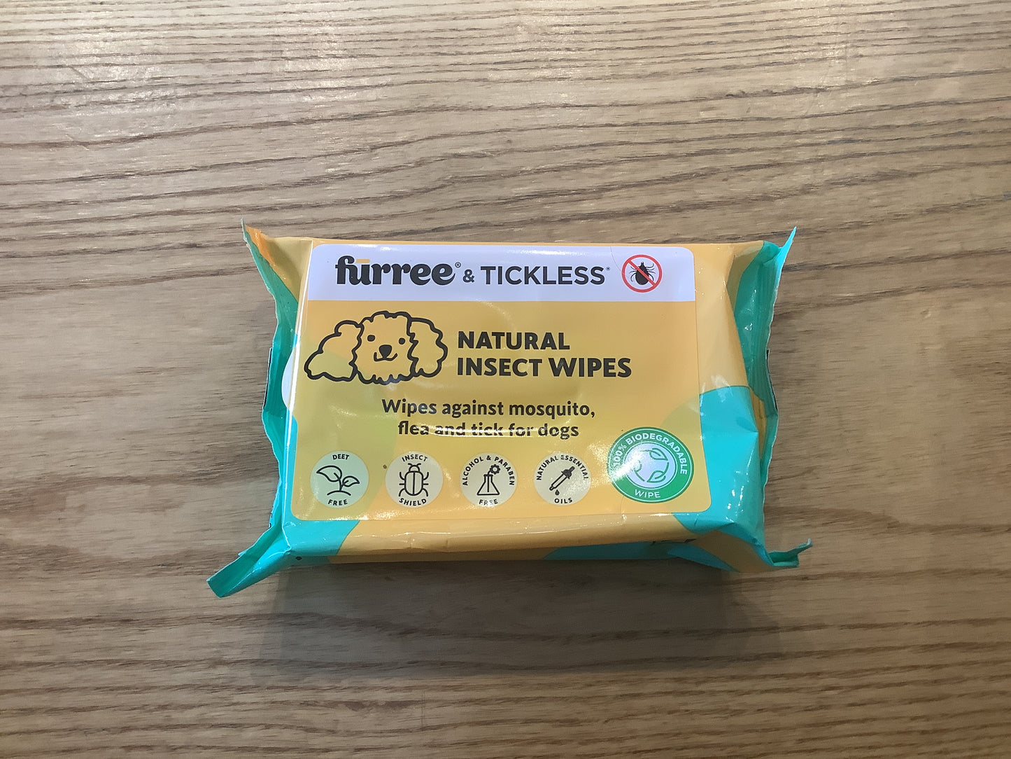 Furree Tickless Natural Insect Wipes