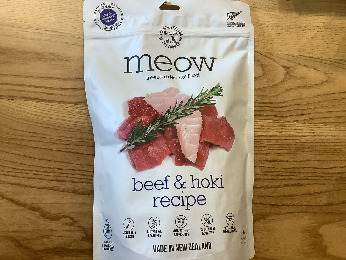 Meow freeze dried cat food