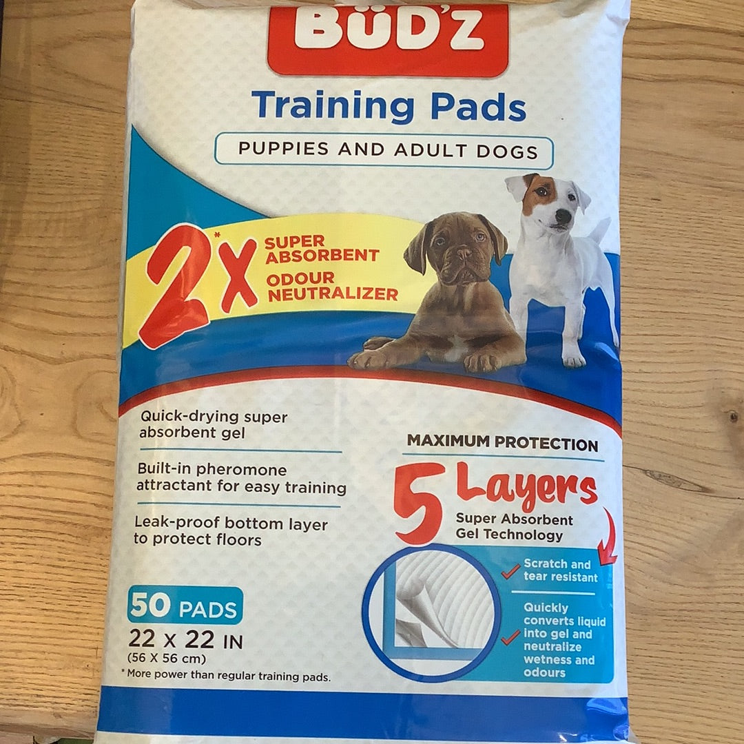 Bud’z puppy pads