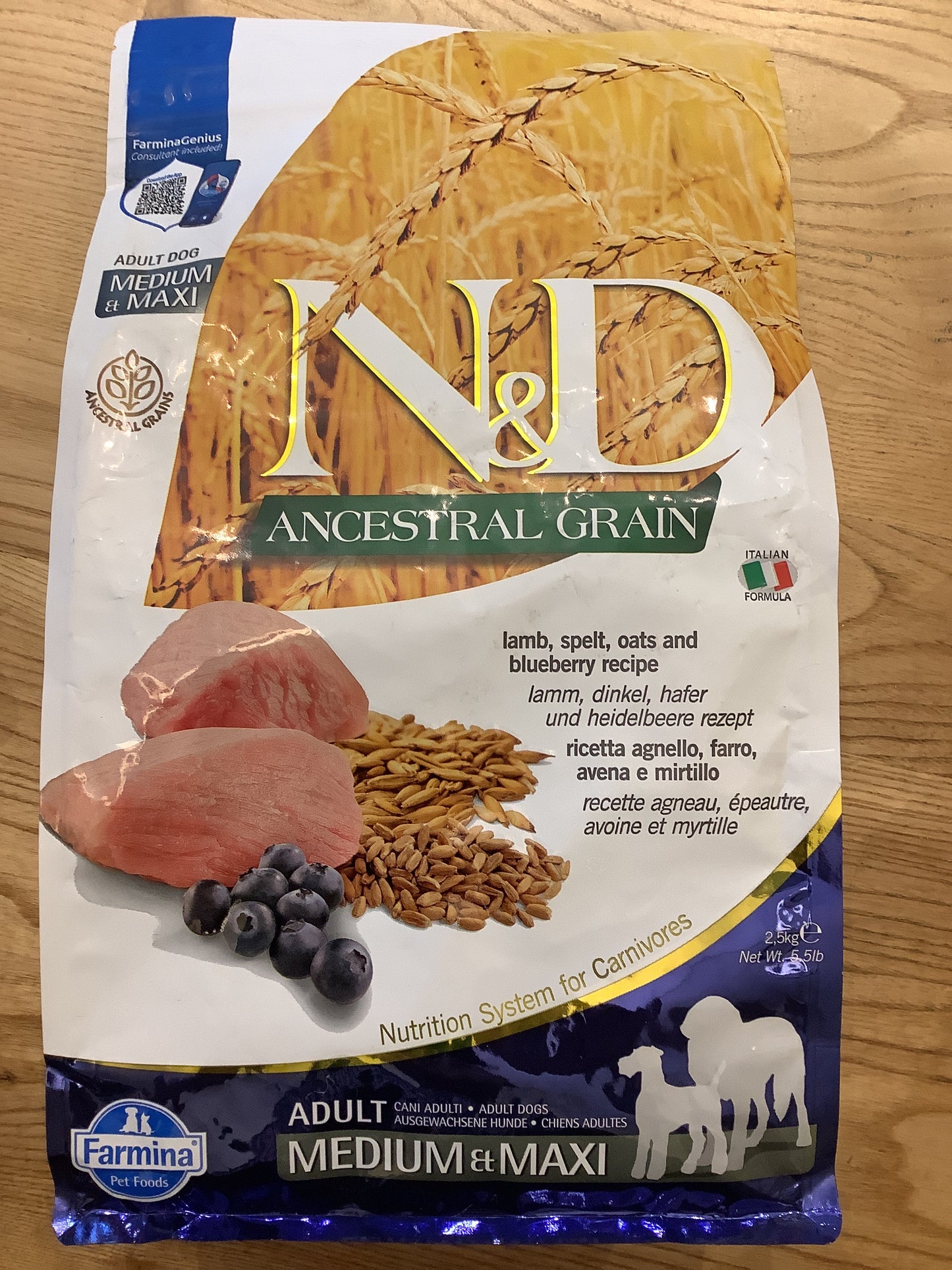 Farmina N&D Ancestral Grain Lamb Spelt & Oats