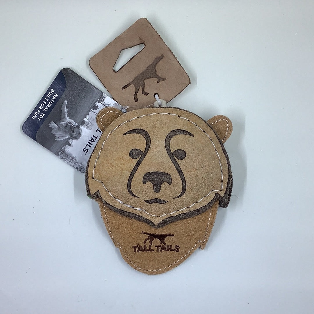 Tall Tails Animal Face Leather Toys