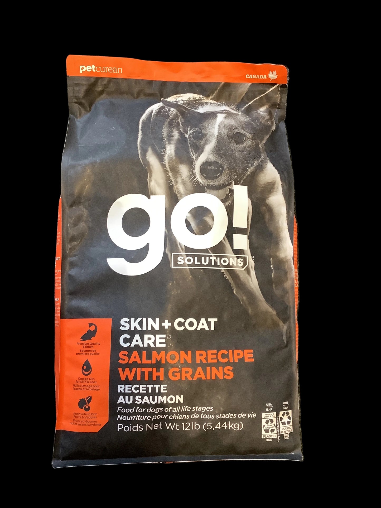 Go skin and coat salmon with grains