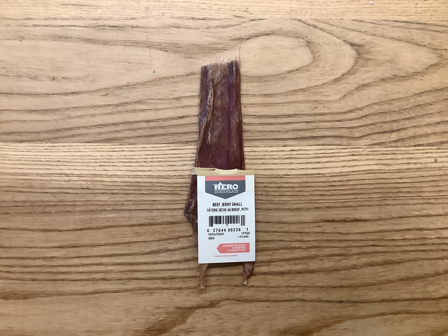 Hero dog beef jerky small