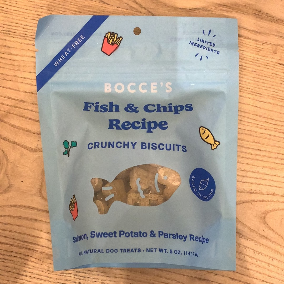 Fish and chips biscuits