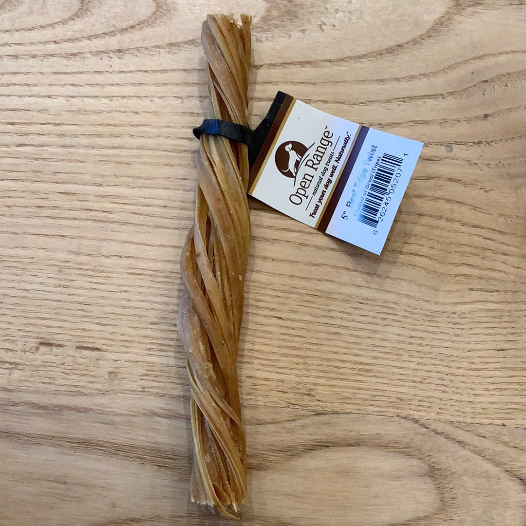 5” beef tripe twist
