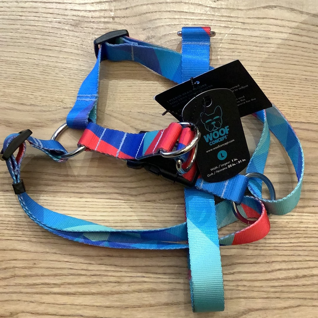 Woof Step in Harnesd