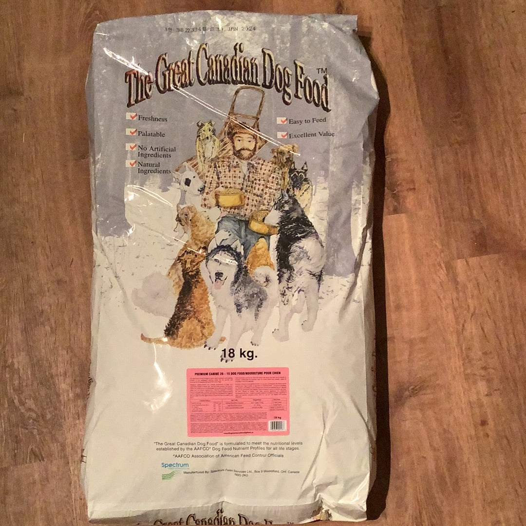 Great Canadian Dog Food 18kg