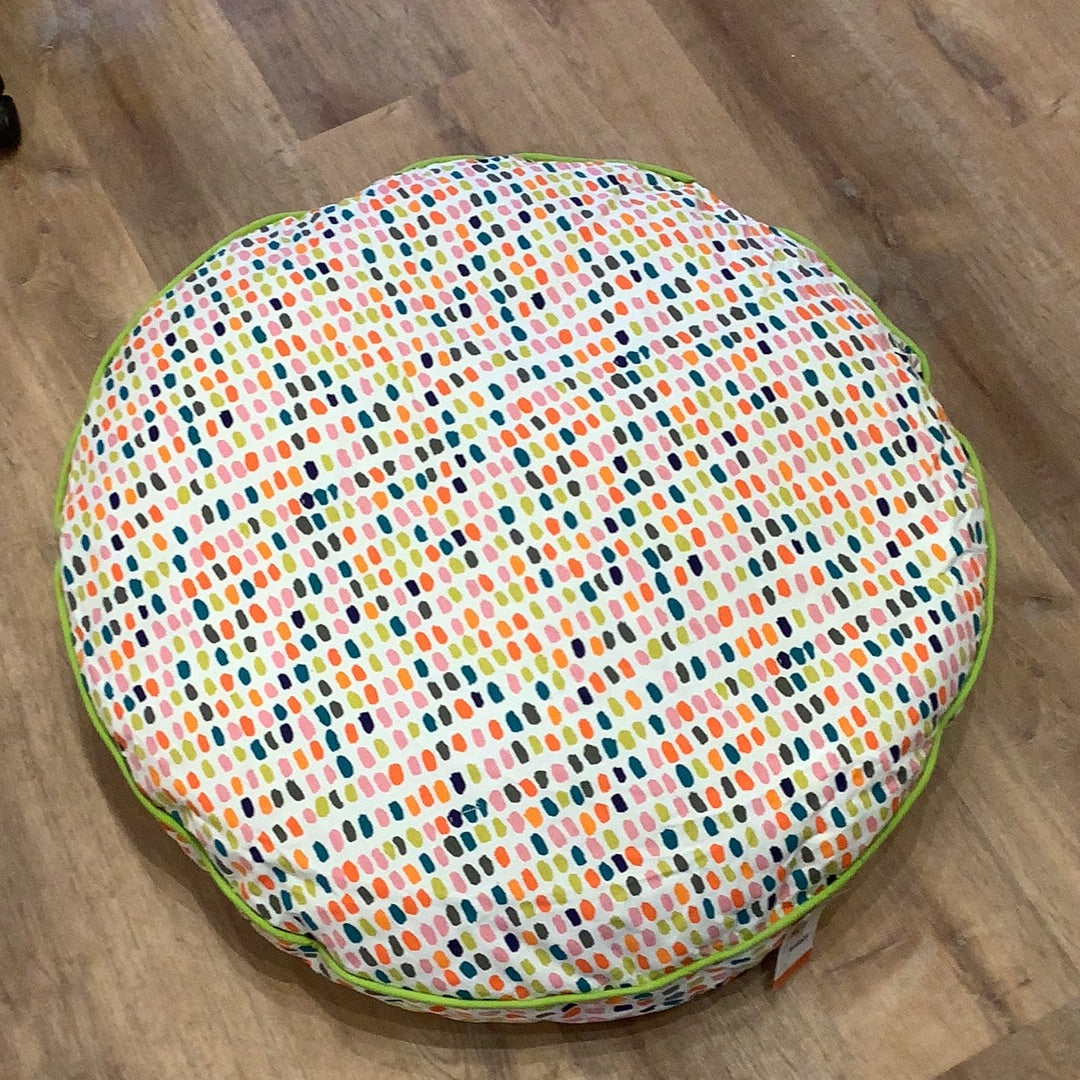 Round Polka Dot Dog Bed