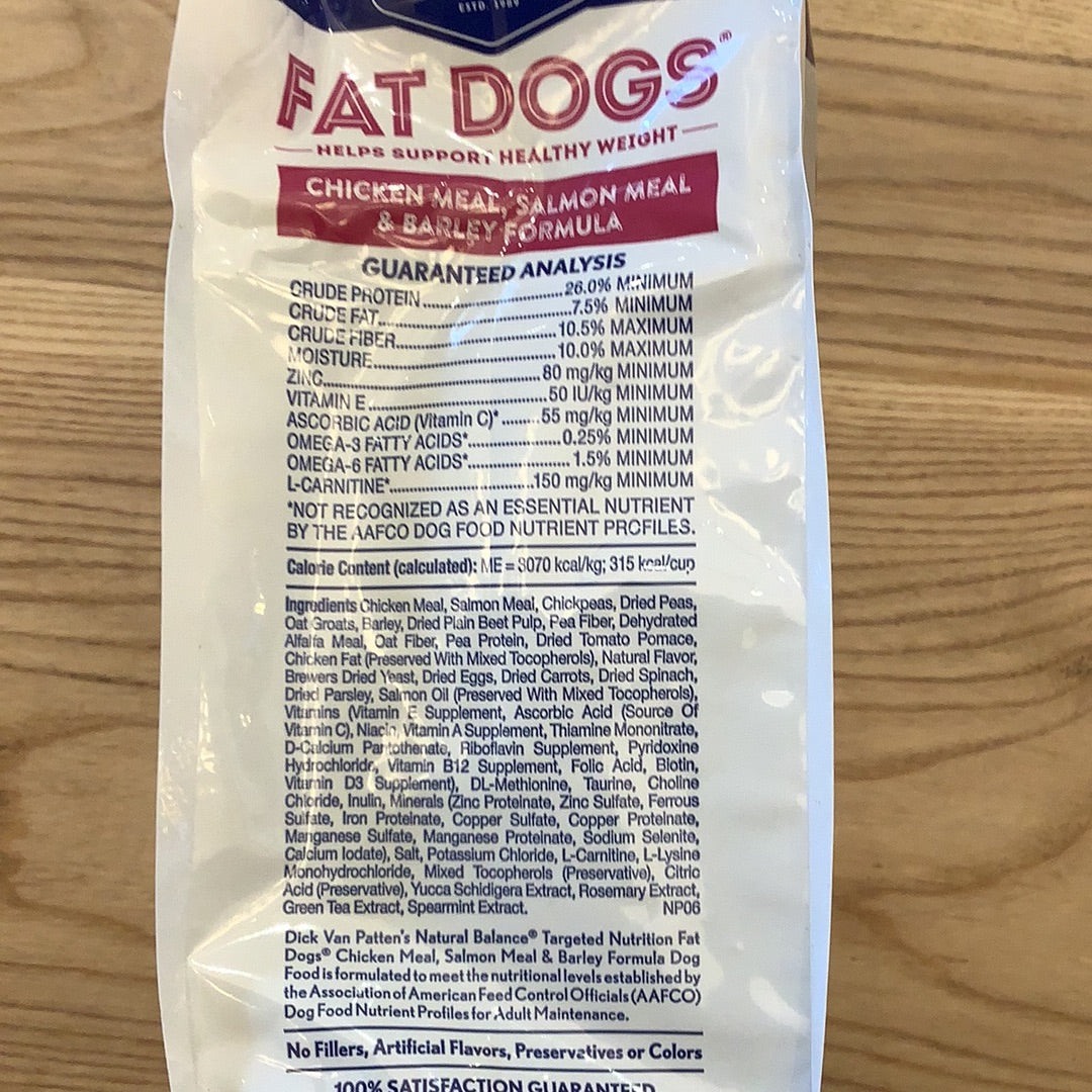 Natural Balance Fat Dog 5 lbs