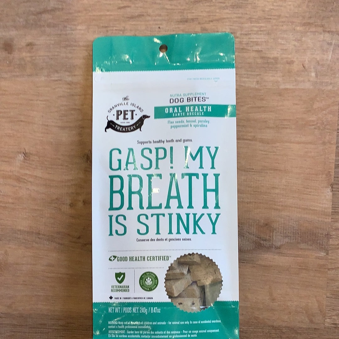 Granville island pet- Gasp my breath is stinky