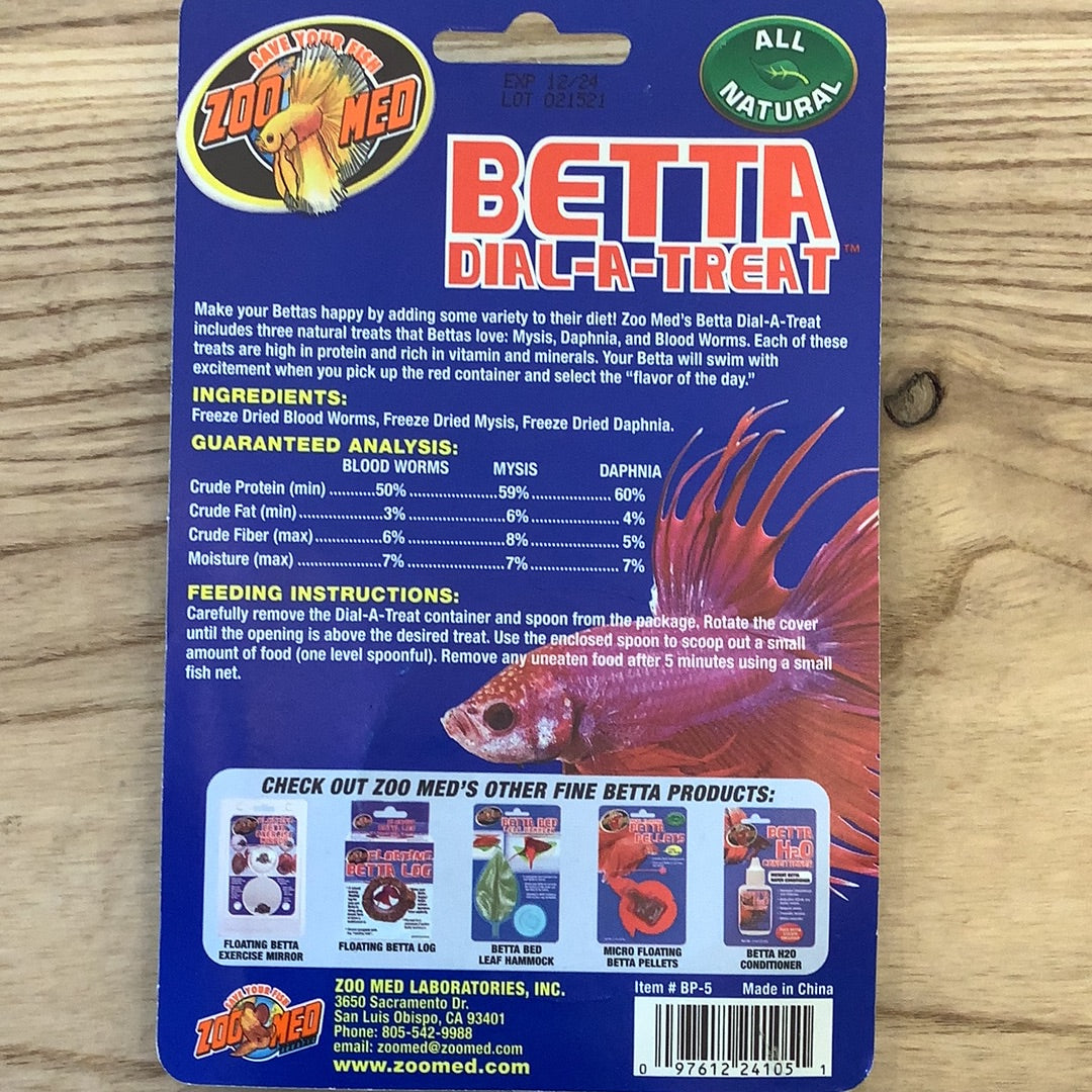 Zoo med betta dial a treat