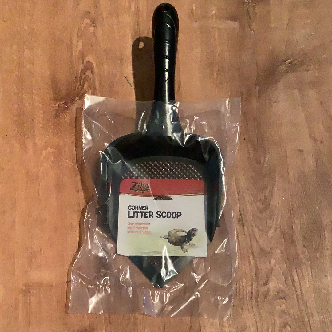 Zilla Corner Litter Scoop Black