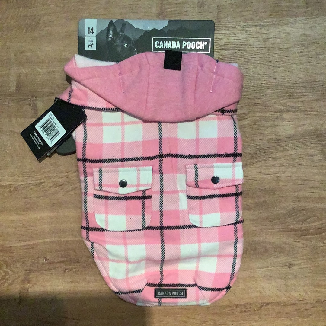 Canada Pooch Hooded Shacket