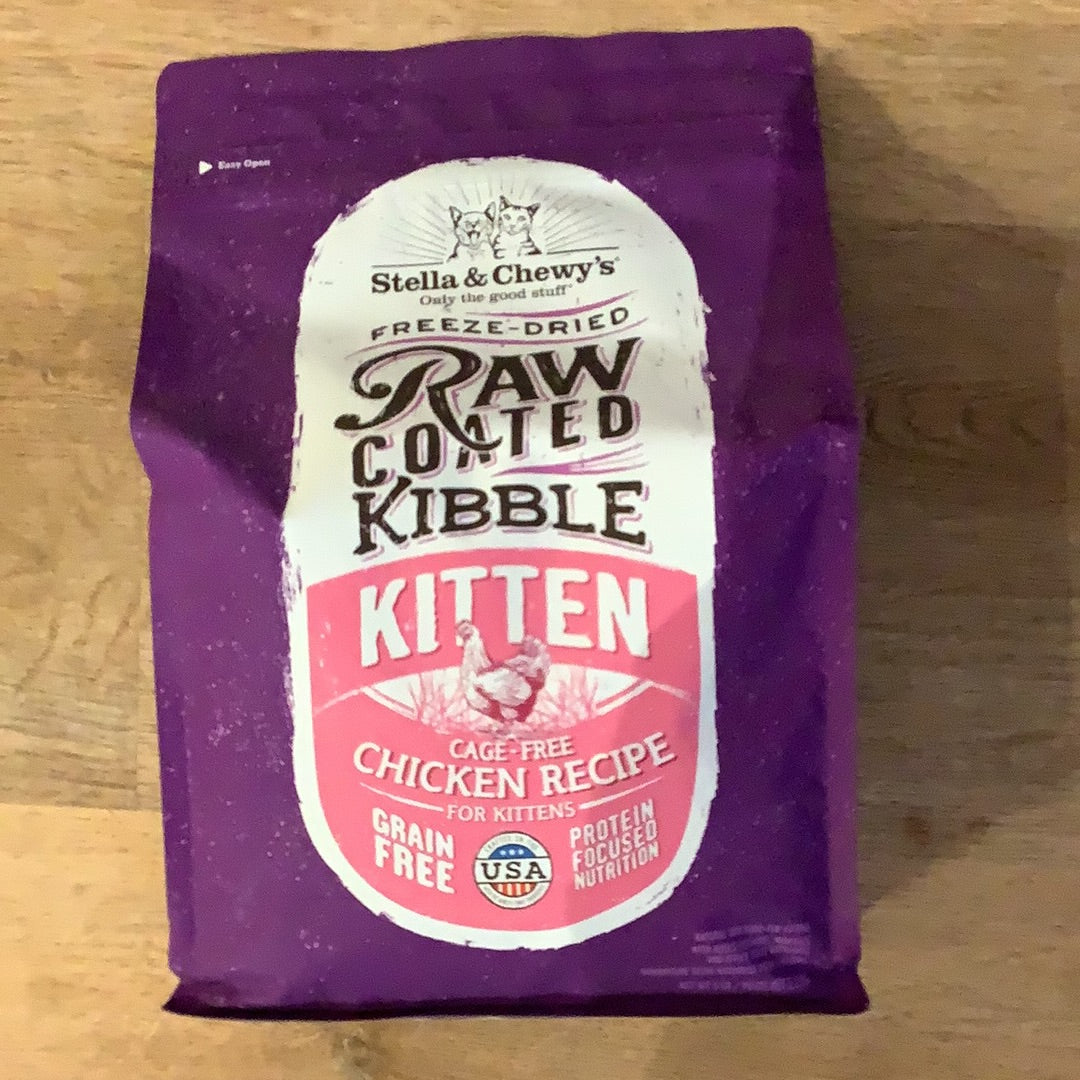 Stella and Chewys Raw Coated Kibble, Various proteins and sizes, Feline