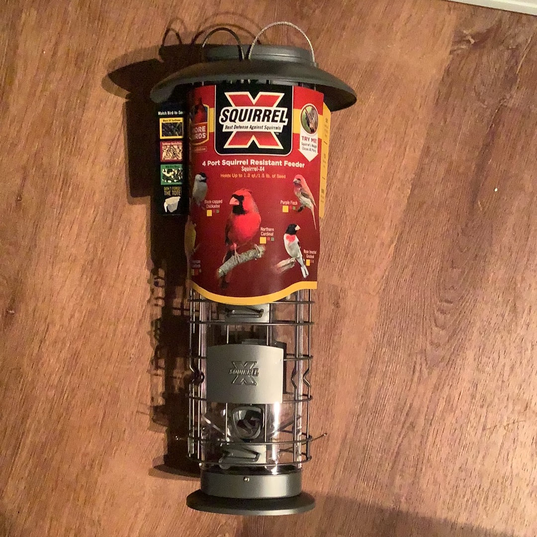 Squirrel Resistant X4 Bird Feeder