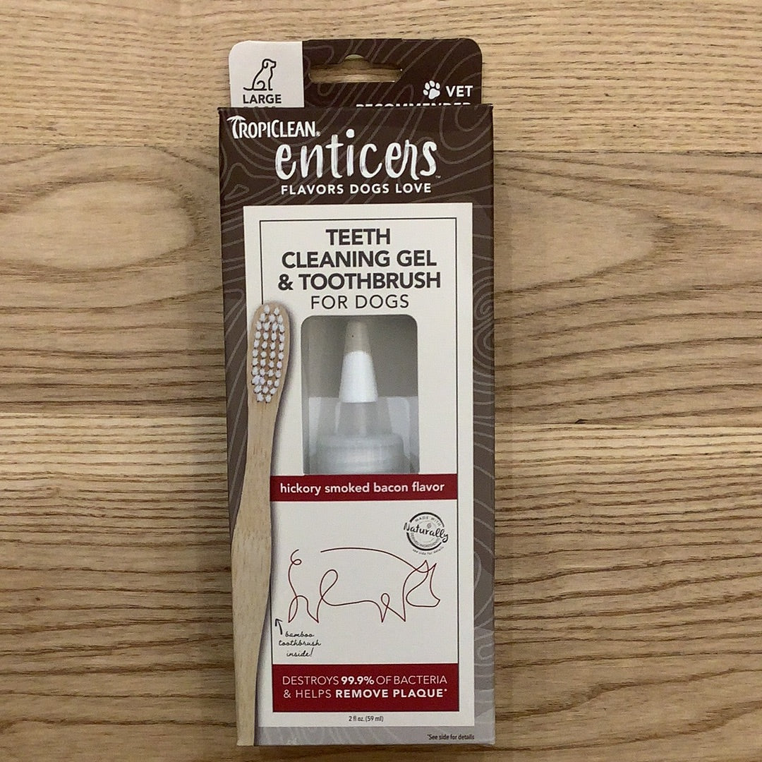Tropiclean Enticers-Teeth Cleaning Gel & Toothbrush