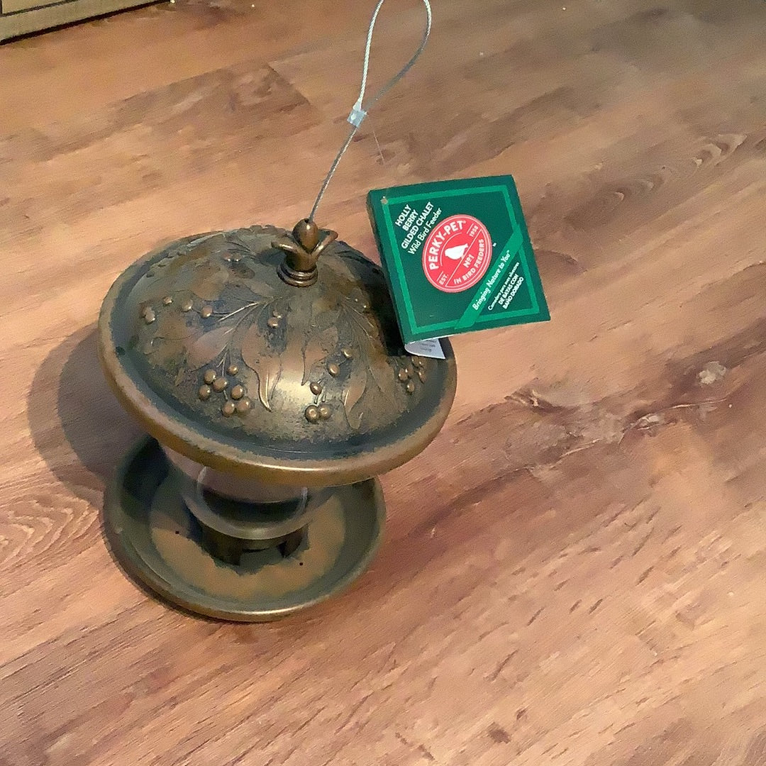 Perky-Pet Holly Berry Glided Chalet Feeder