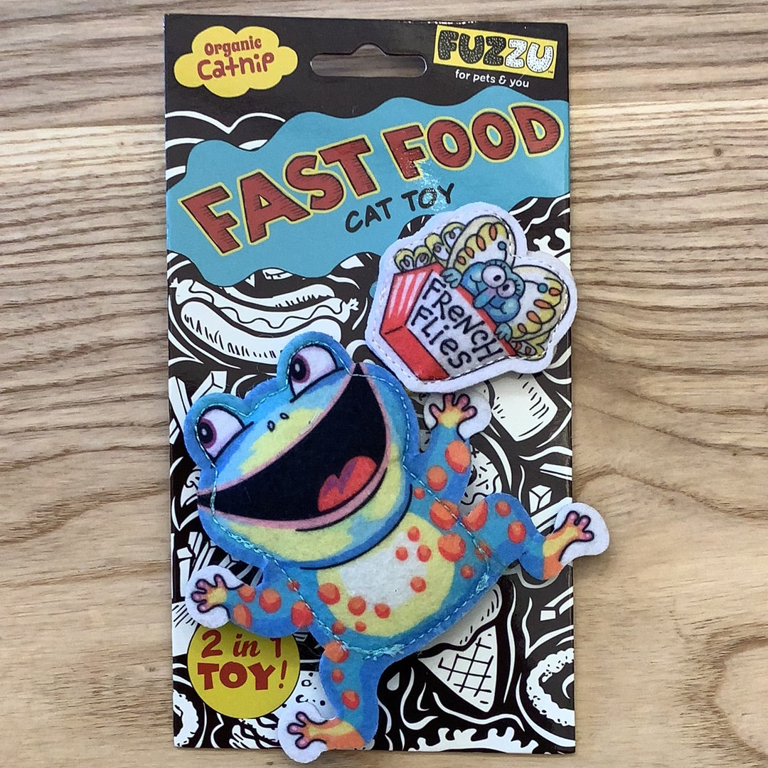 Fuzzu Fast Food Frog and French Flies Cat Toy Fuzzu Fast Food Frog and French Flies Cat Toy