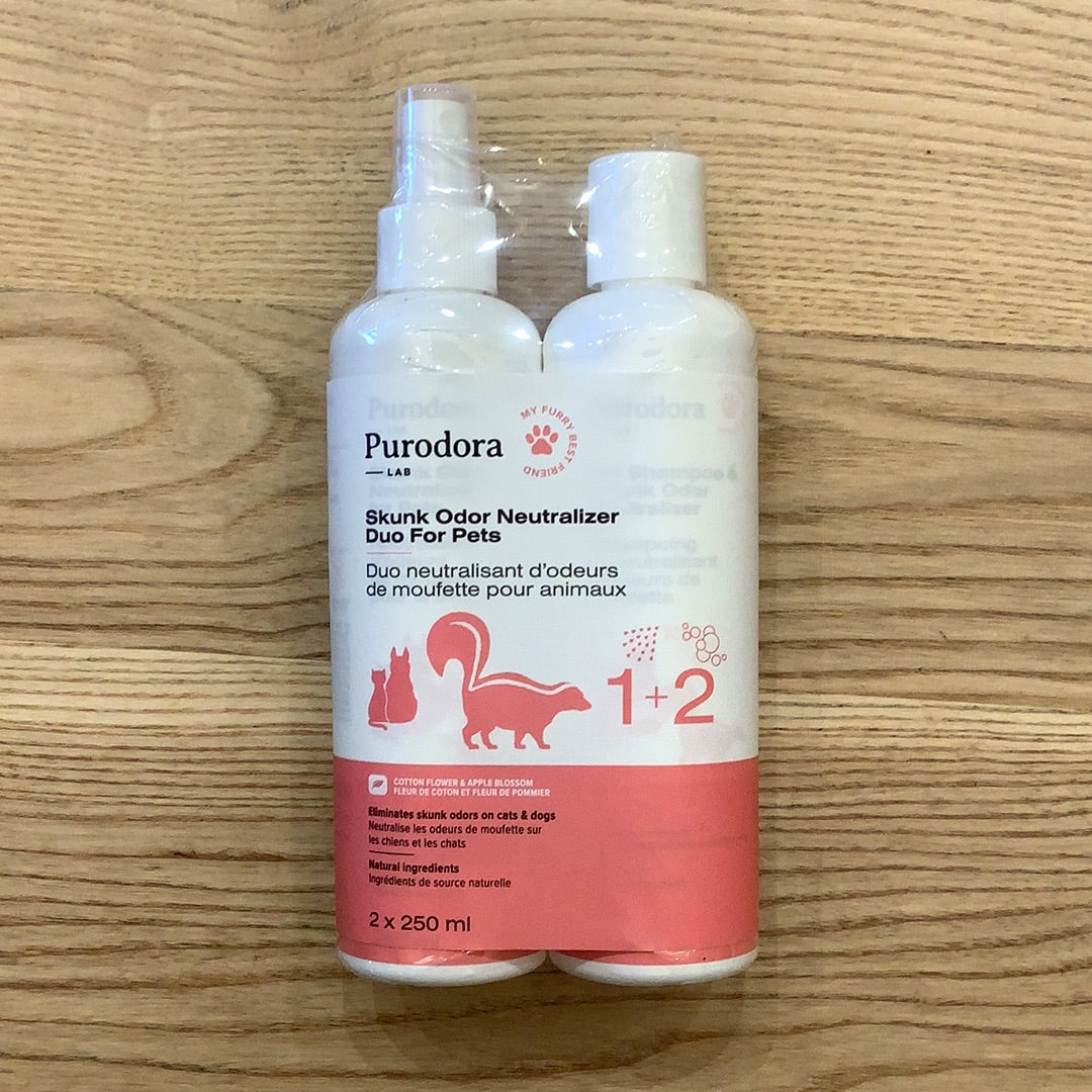 Purodora-Skunk Odour Neutralizer Duo for Pets