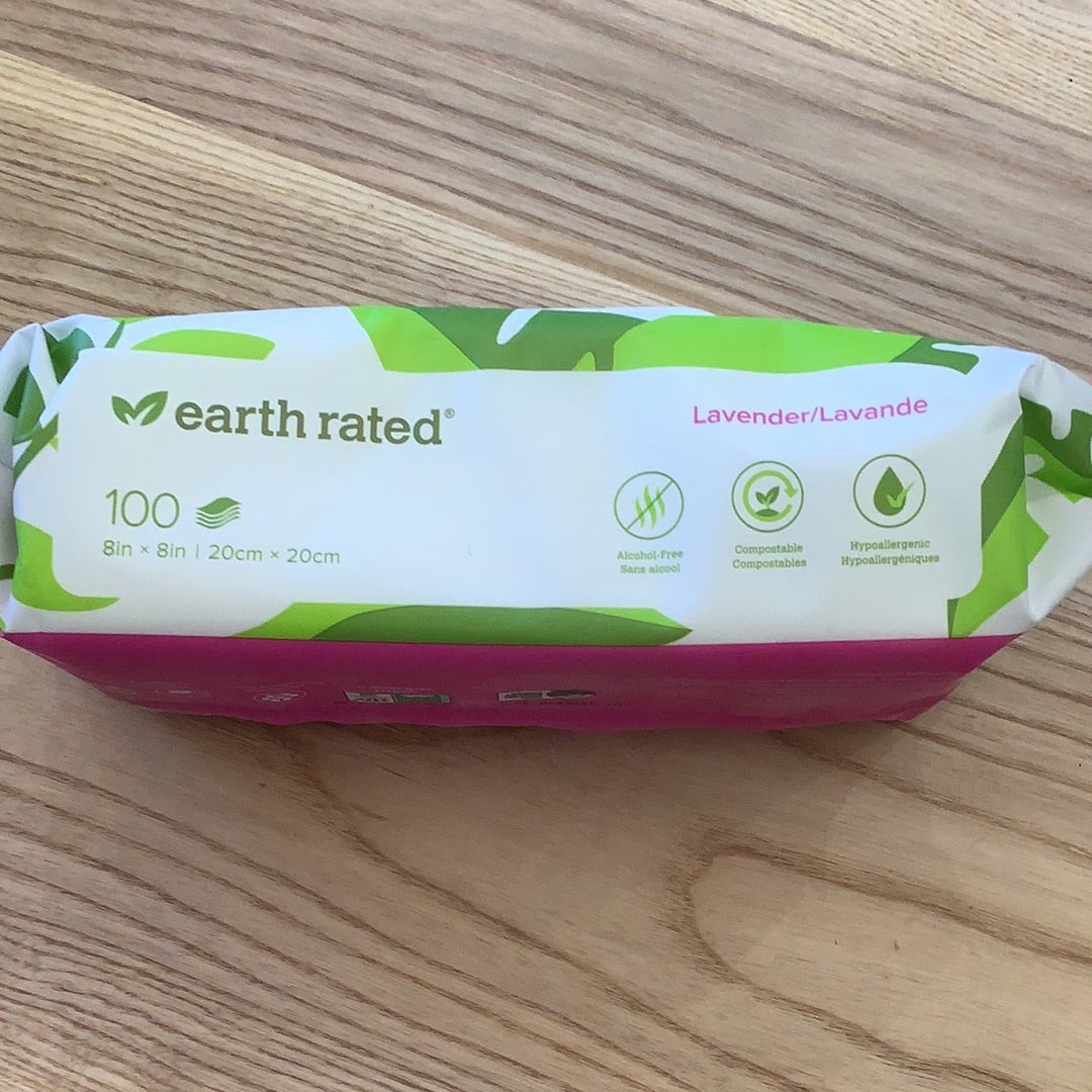 Earth Rated- Dog Wipes- Lavender