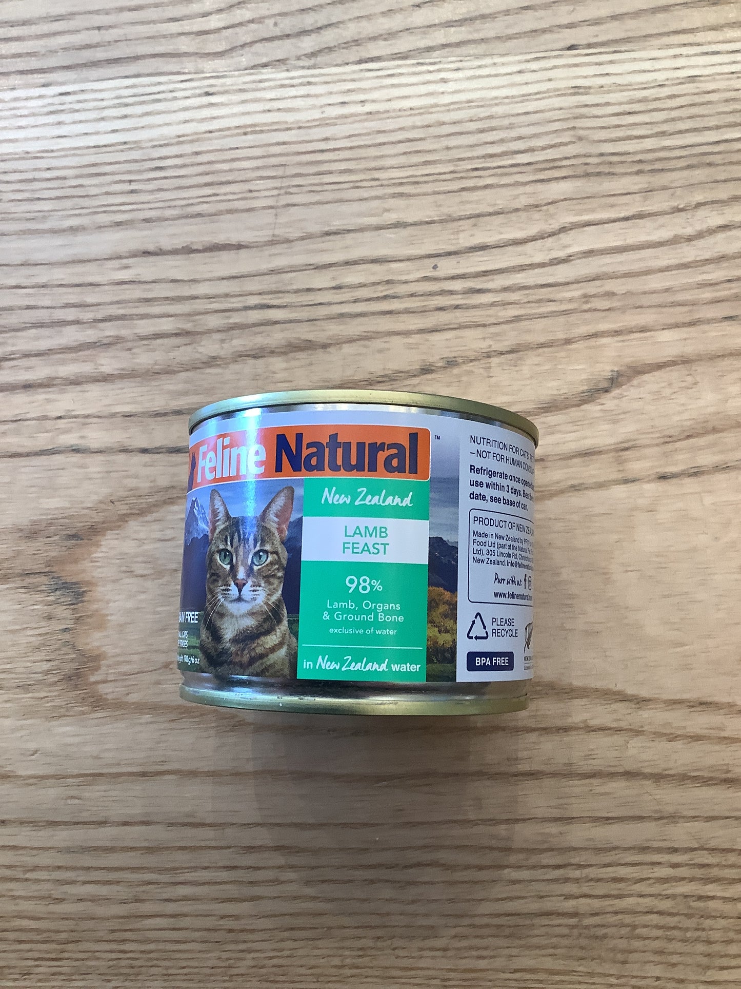 Feline natural 6 oz cat can