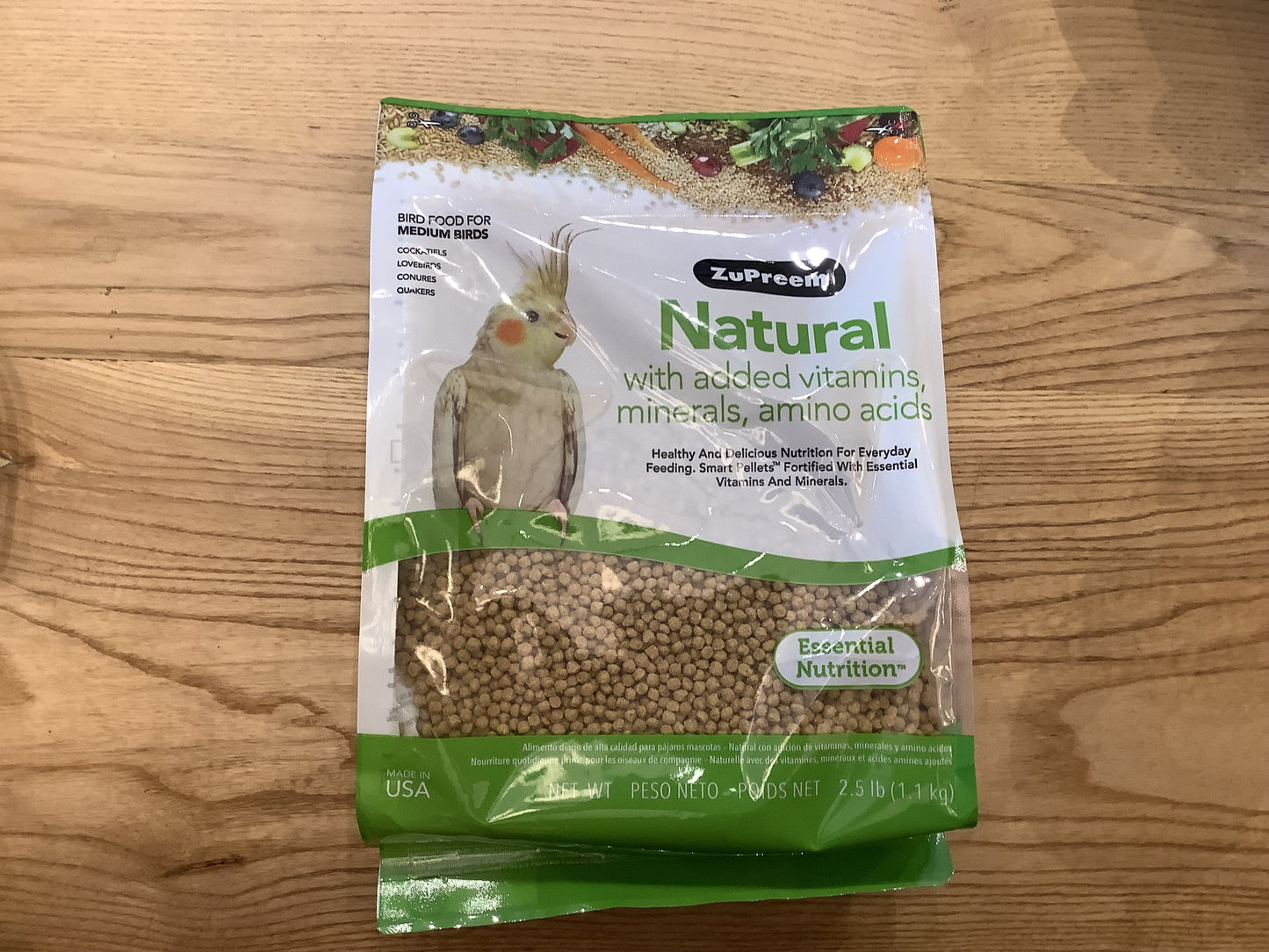 Zupreem natural for medium birds