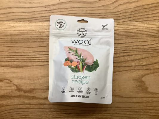 Woof freeze dried chicken