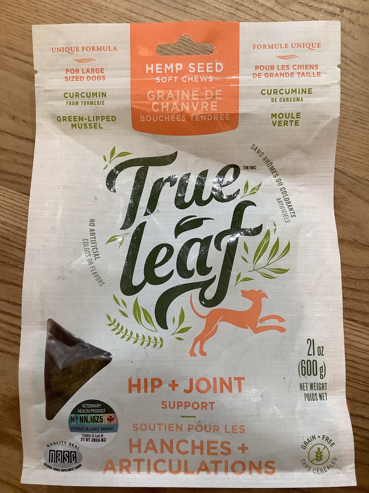 True Leaf Support Dog Treats