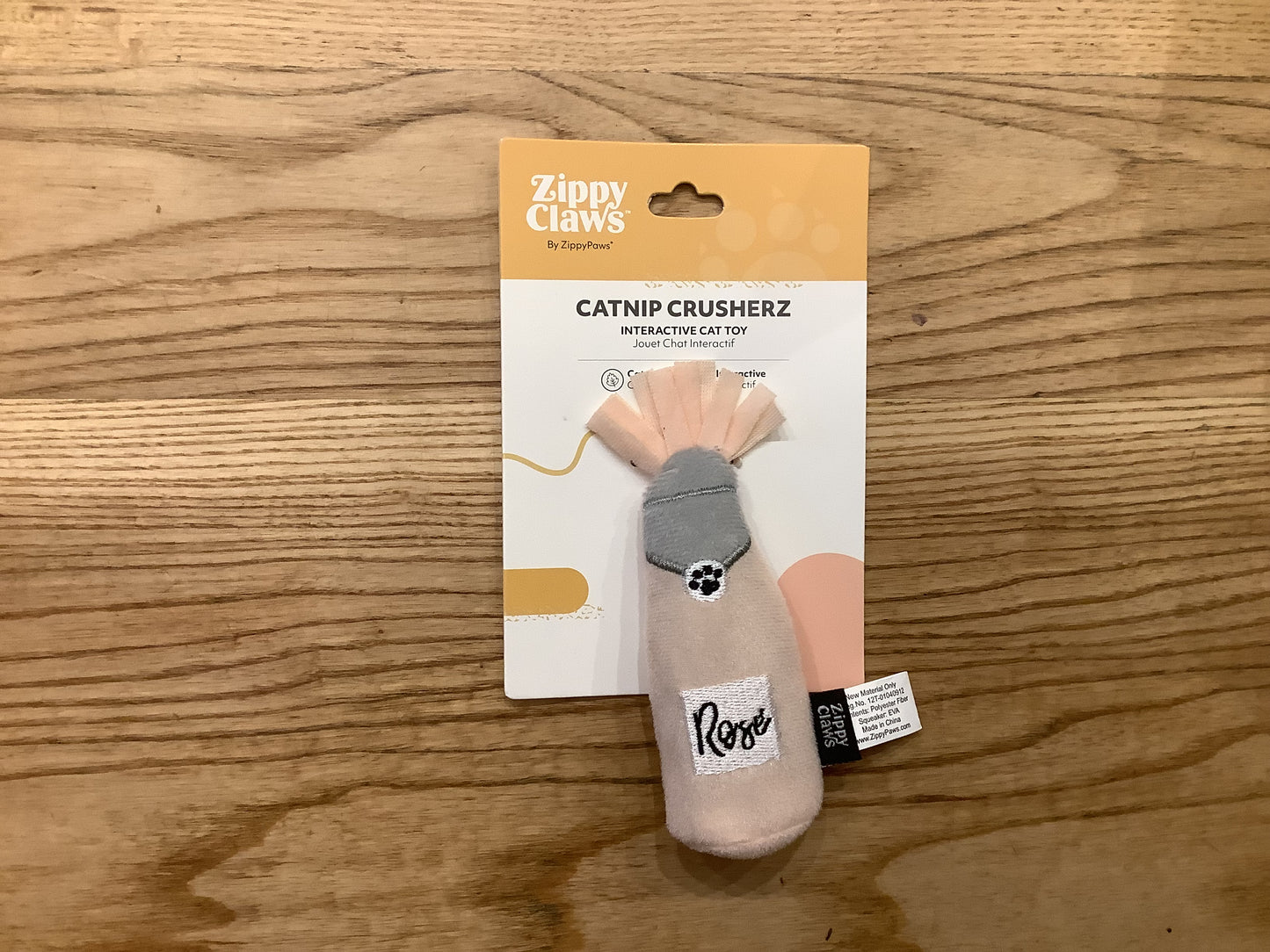 Zippy claws plush cat toy