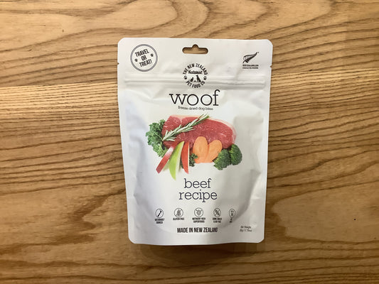 Woof freeze dried beef