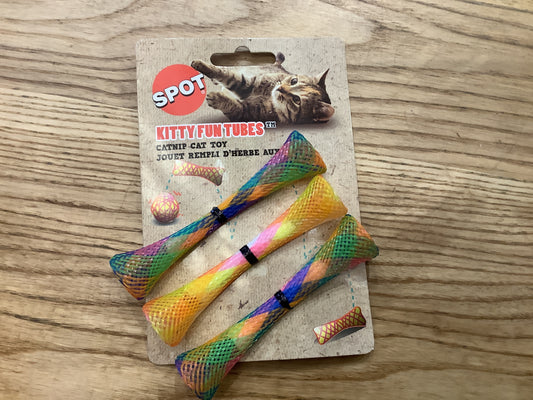 Spot catnip tube toy