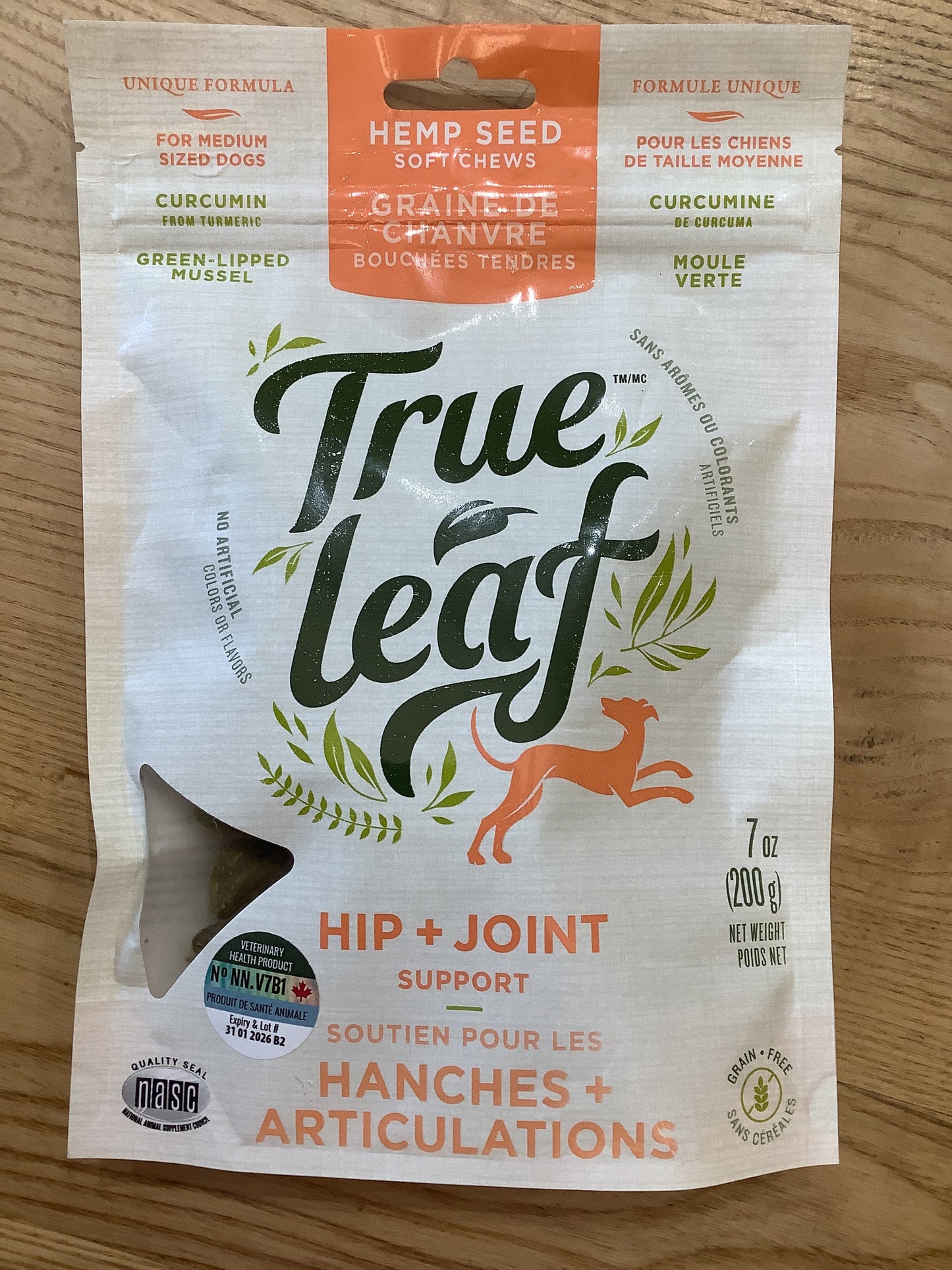 True Leaf Support Dog Treats