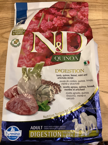 Farmina N&D Dog Kibble Quinoa Digestion