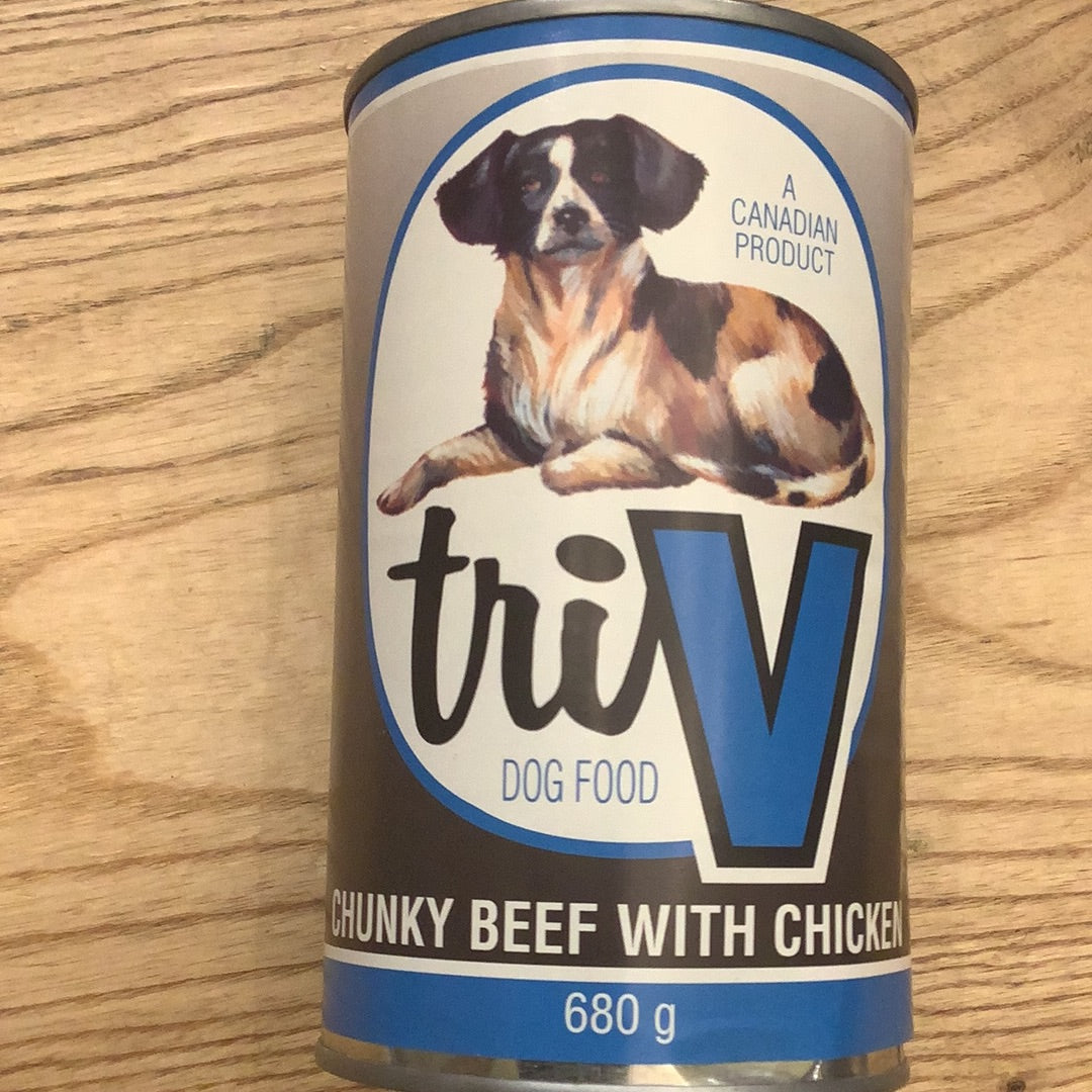 TRI-V Canned dog dinner