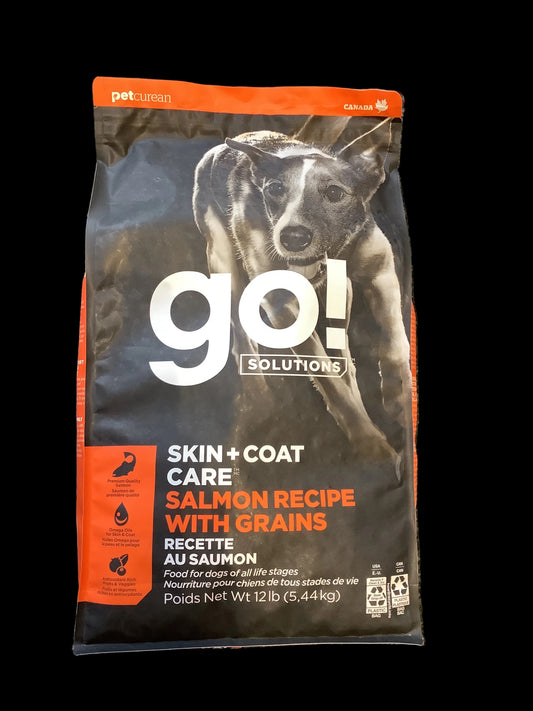 Go skin and coat salmon with grains