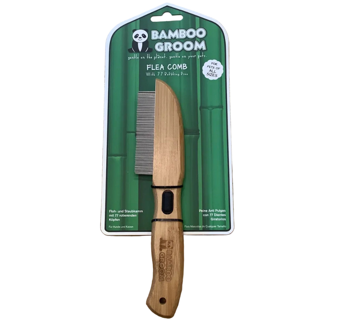 Bamboo Flea Comb