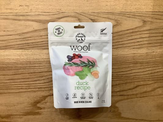 Woof freeze dried duck