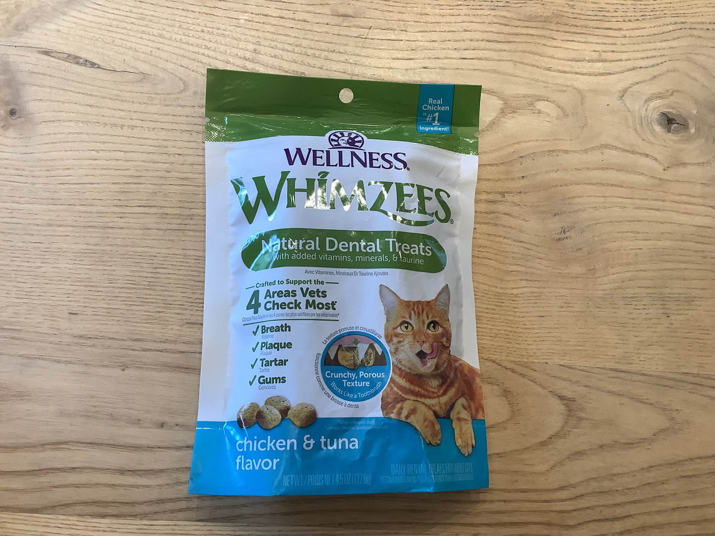 WHIM chicken and salmon dental treat