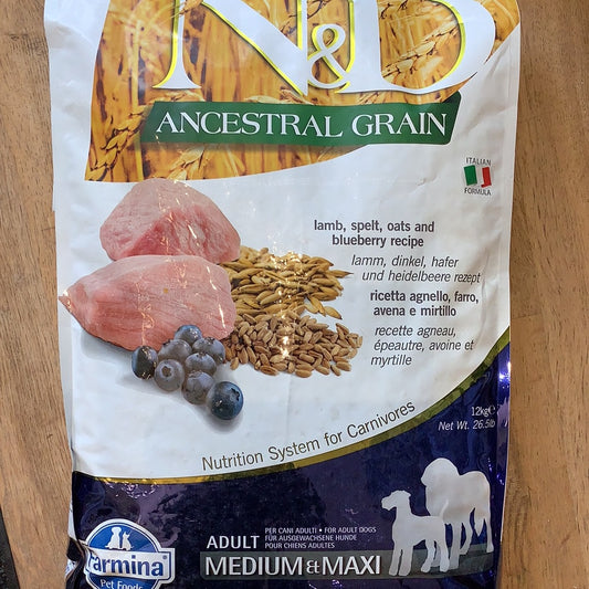 Farmina N&D Ancestral Grain Lamb Spelt & Oats