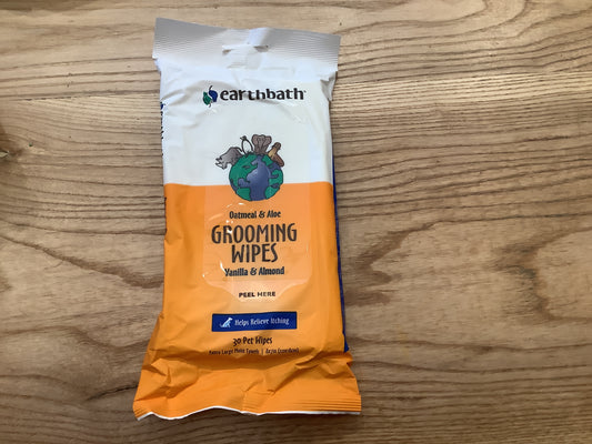 Earthbath Grooming Wipes Vanilla and Almond