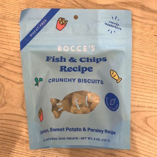 Fish and chips biscuits