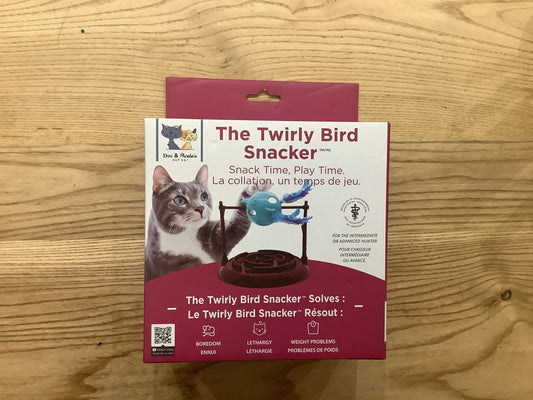 Twirly bird cat toy