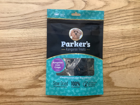 Parker’s Kangaroo liver crisps