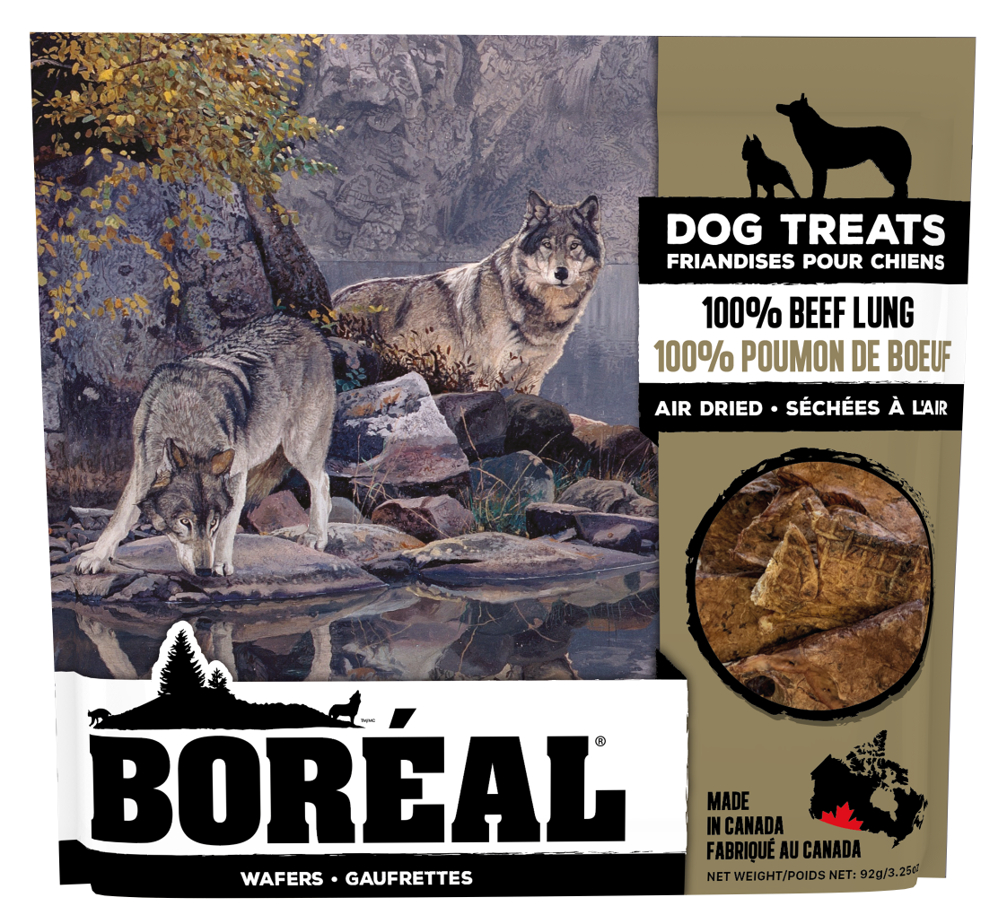 Boreal Dog Treat 100% Air Dried Beef Lung