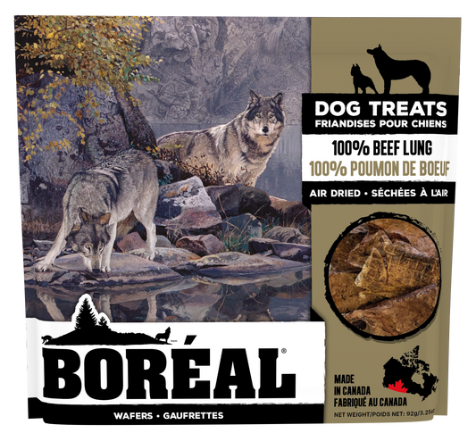 Boreal Dog Treat 100% Air Dried Beef Lung