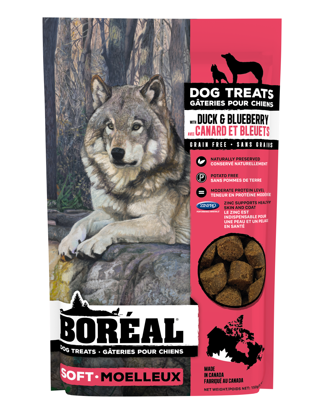 Boreal Soft Dog Treat Duck Blueberry