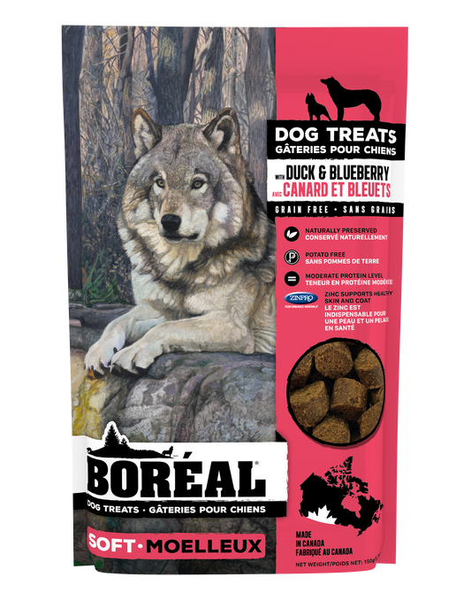 Boreal Soft Dog Treat Duck Blueberry