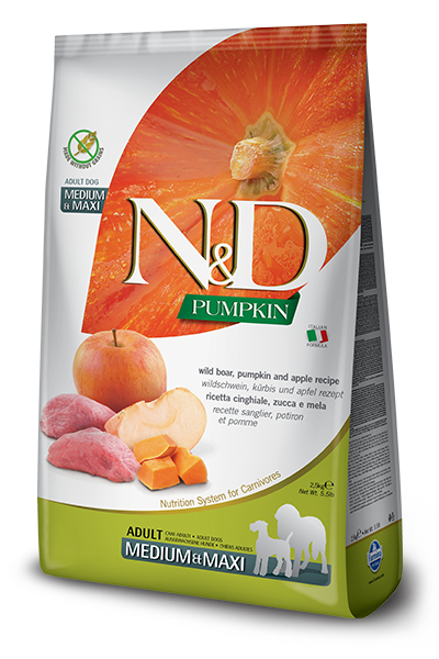 Farmina N&D Dog Kibble Pumpkin, Boar & Apple Adult