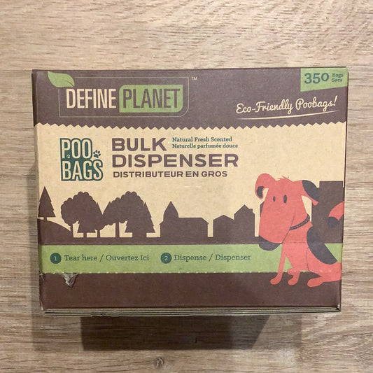 Define Planet- Bulk Dispenser- Poo Bags