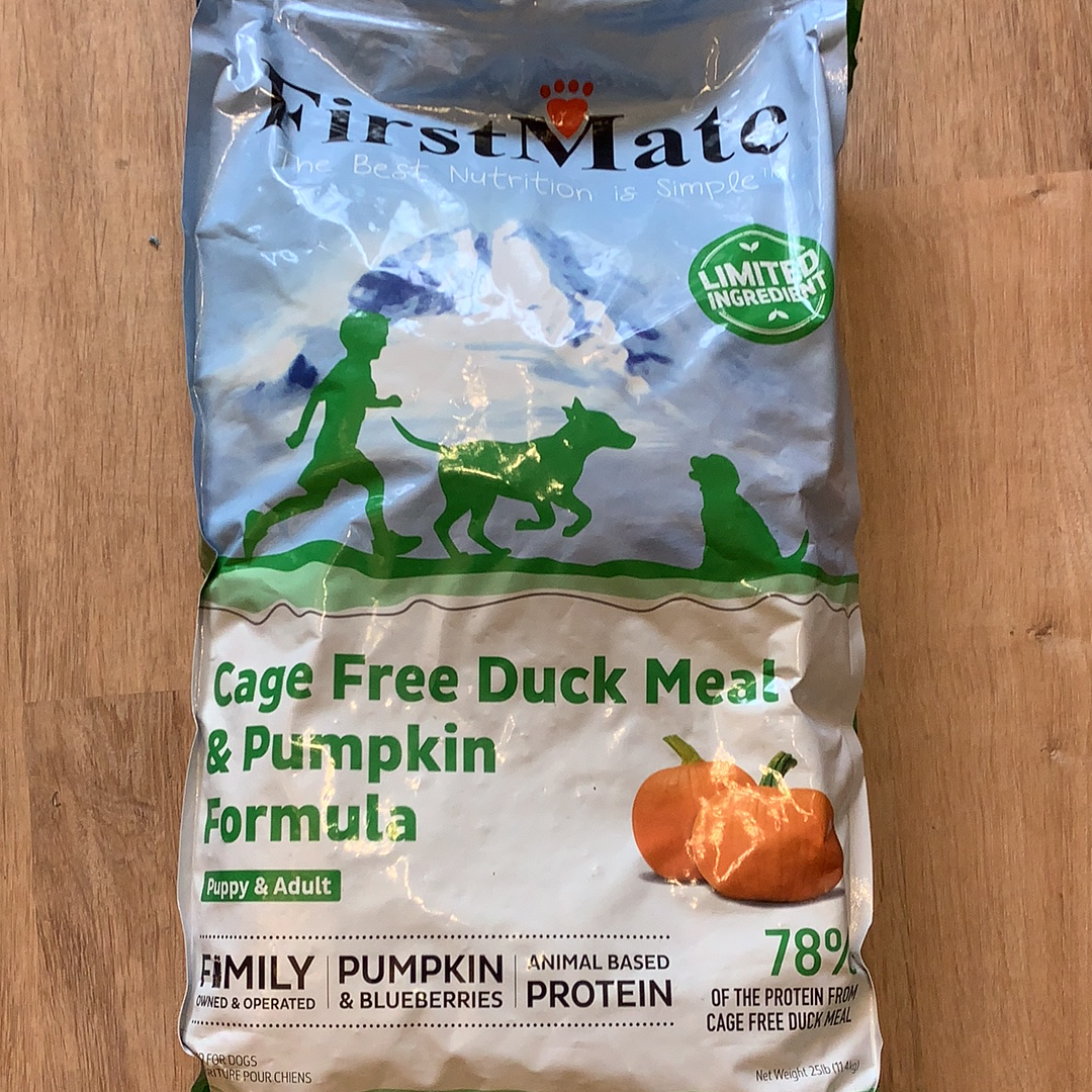 FirstMate Grain Free LID- Duck and Pumpkin